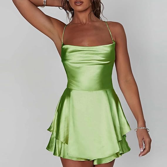 MINA MINI DRESS - LIGHT GREEN