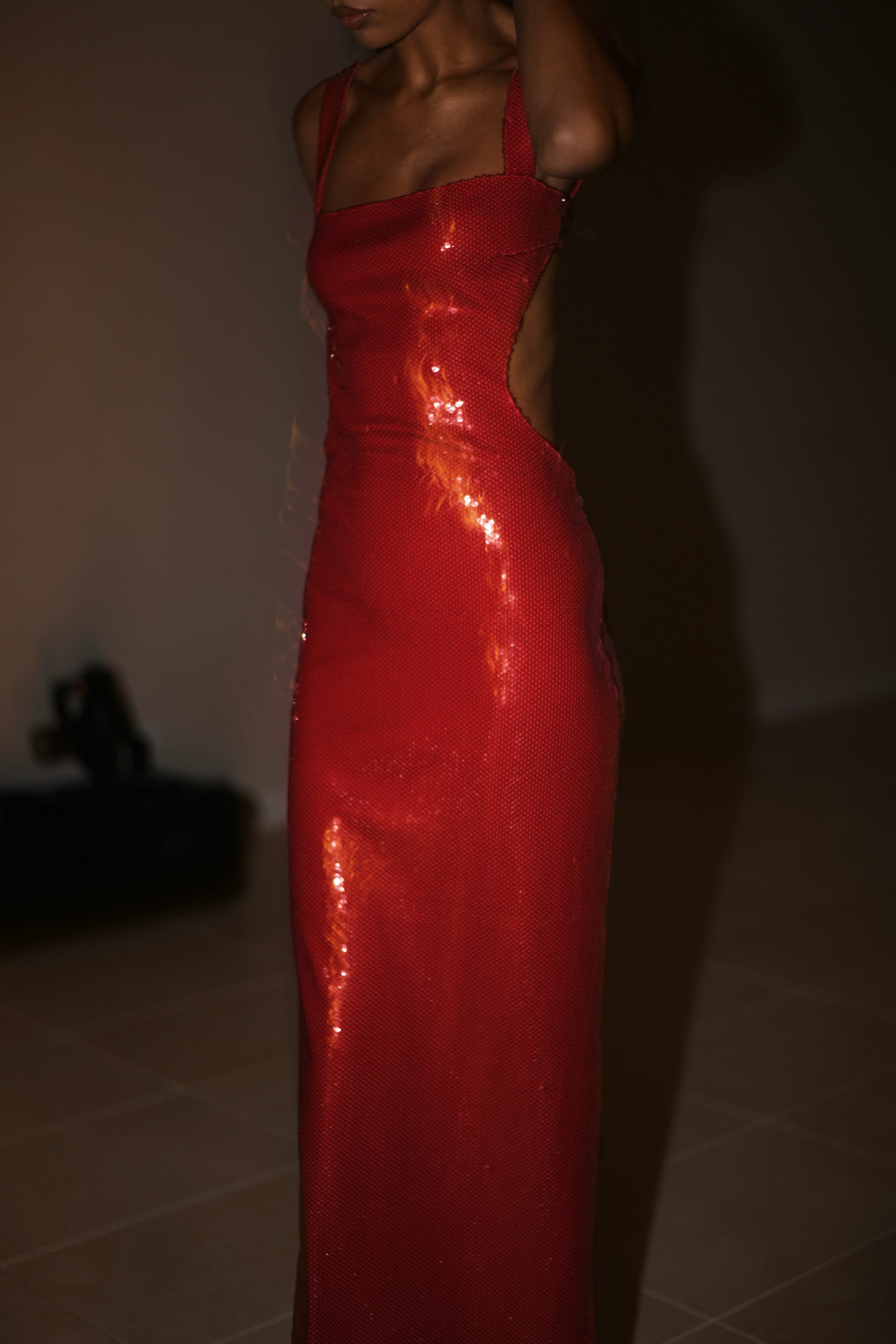 ERIS MAXI DRESS - RED