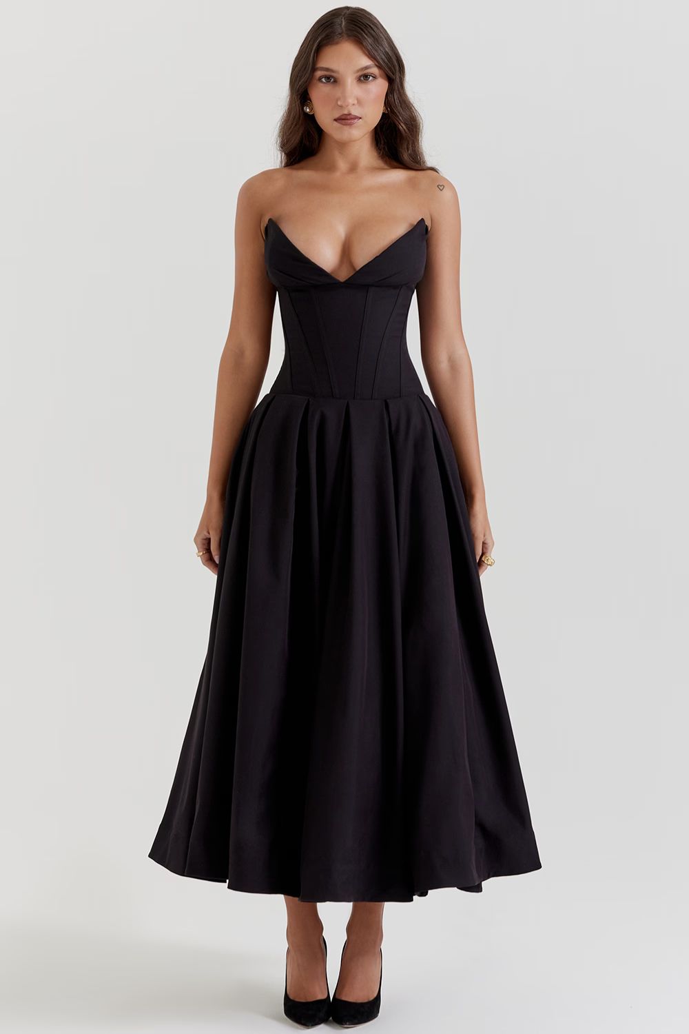 ZARIA MAXI DRESS - BLACK