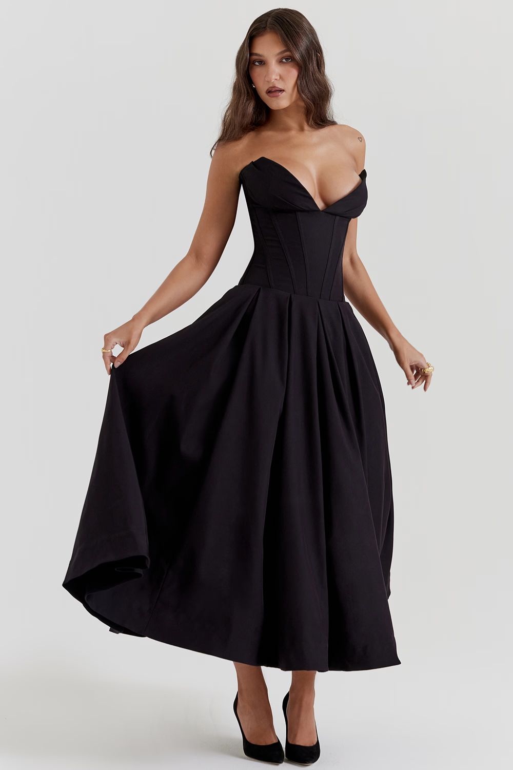 ZARIA MAXI DRESS - BLACK