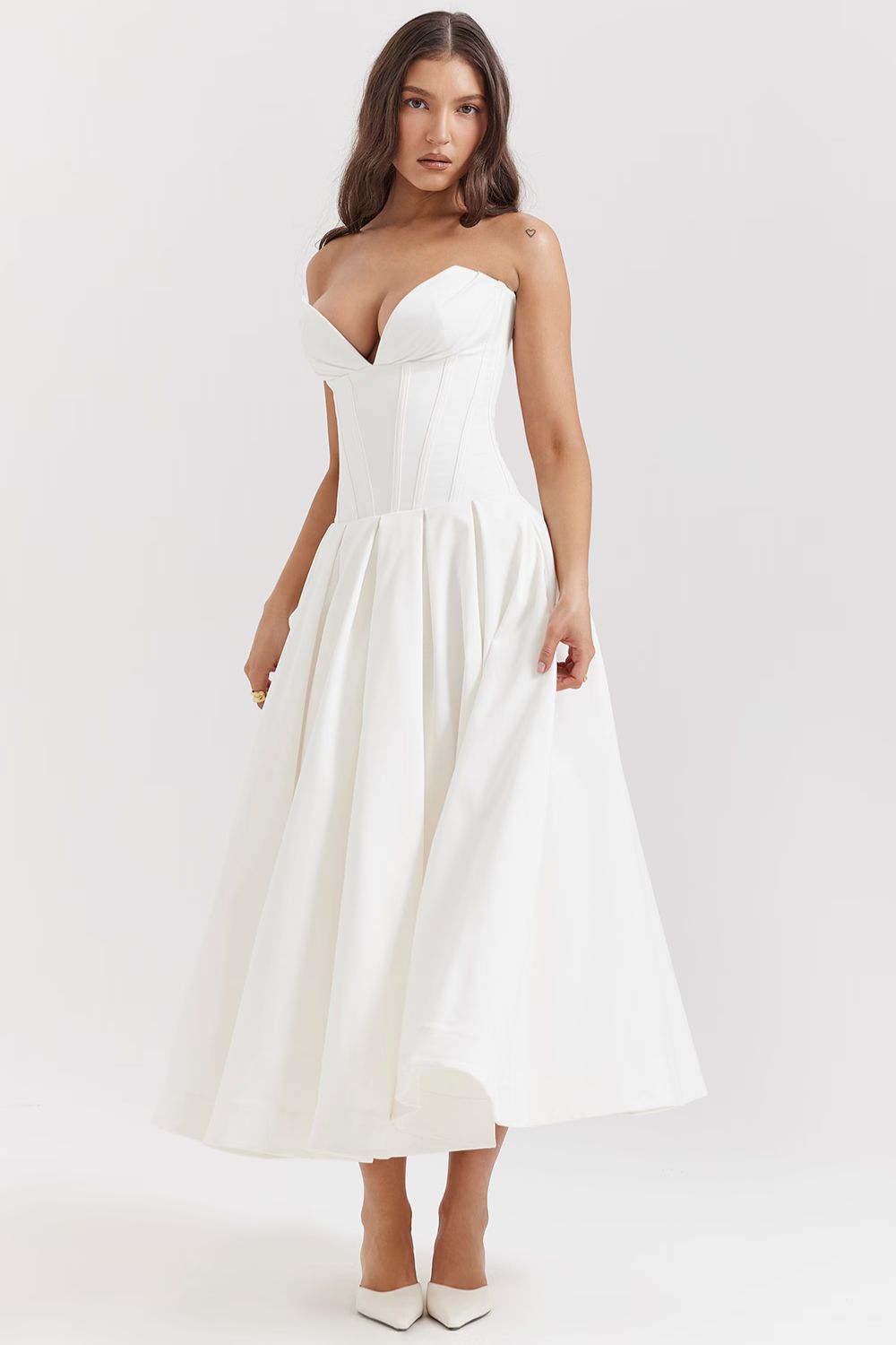 ZARIA MAXI DRESS - WHITE