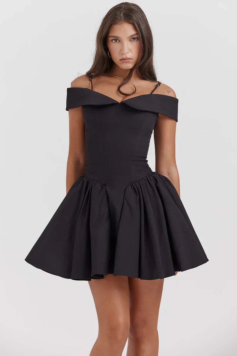 ISLA MINI DRESS - BLACK