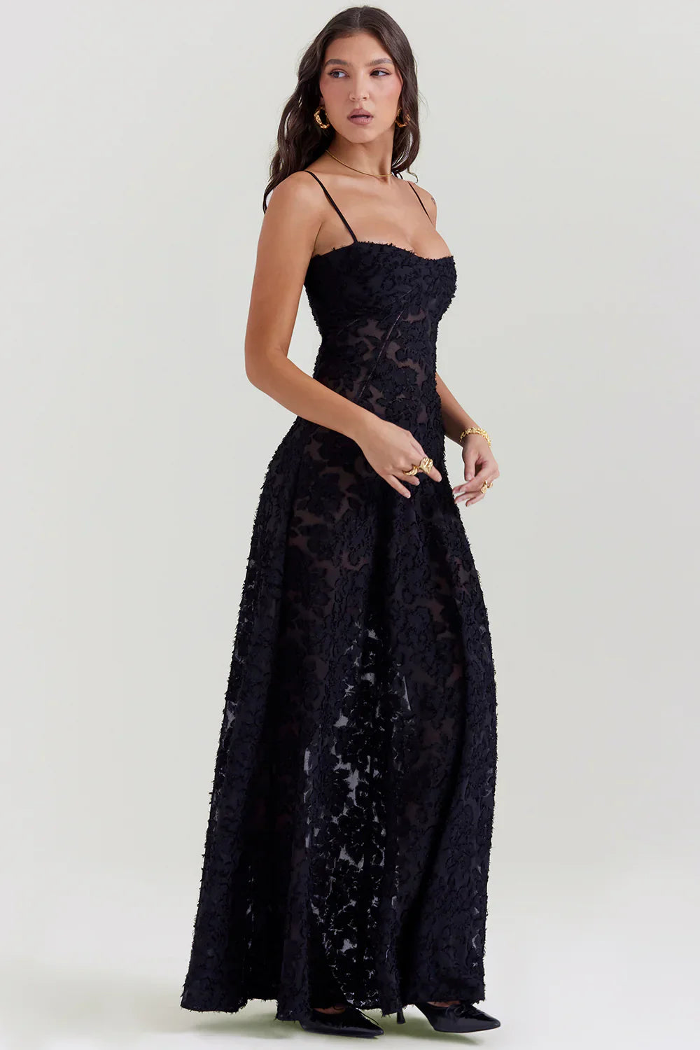 MYA MAXI DRESS - BLACK